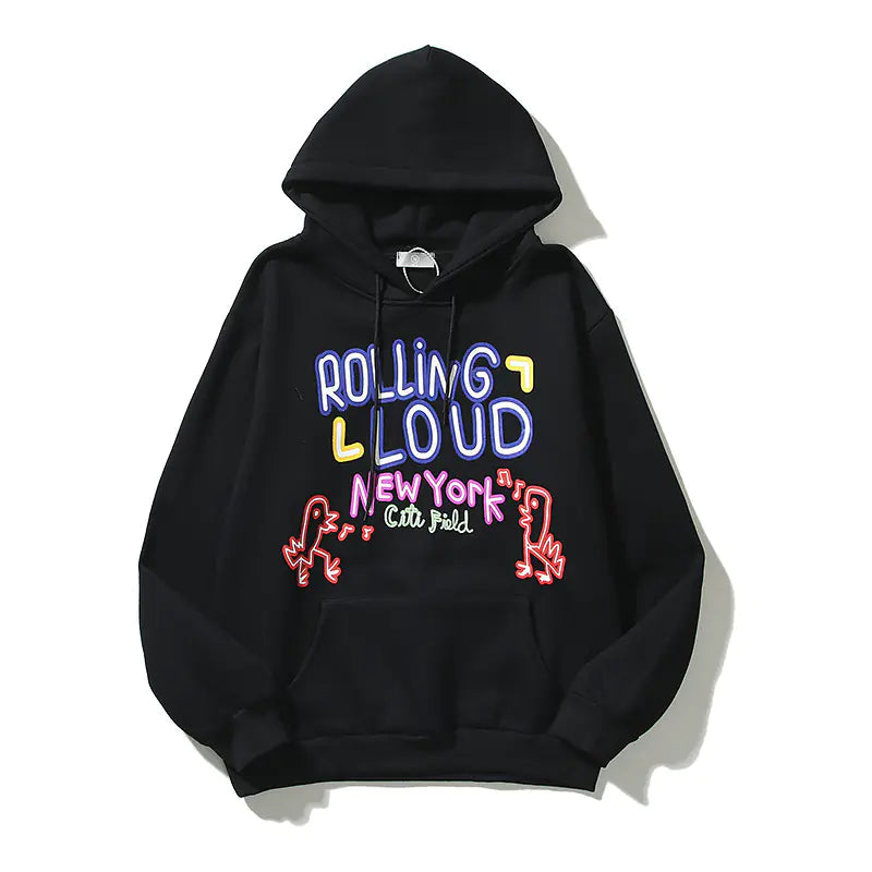 Travis Scott Rolling Neon Headliners Colorful Hoodie