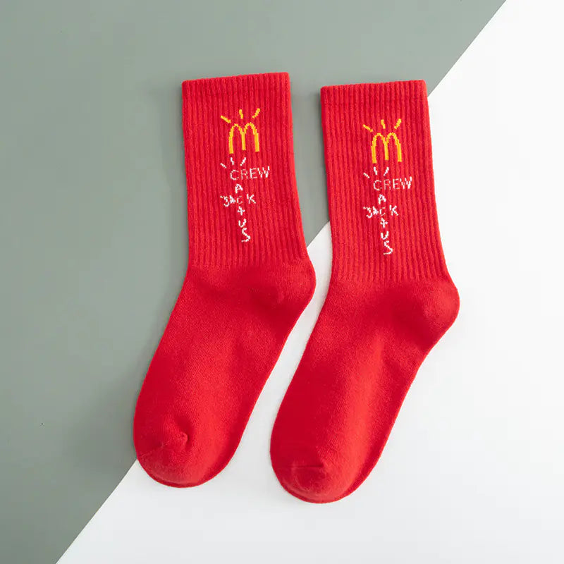 Travis Scott x AJ1 Low Cut Trendy Socks (M, 3 Colors)