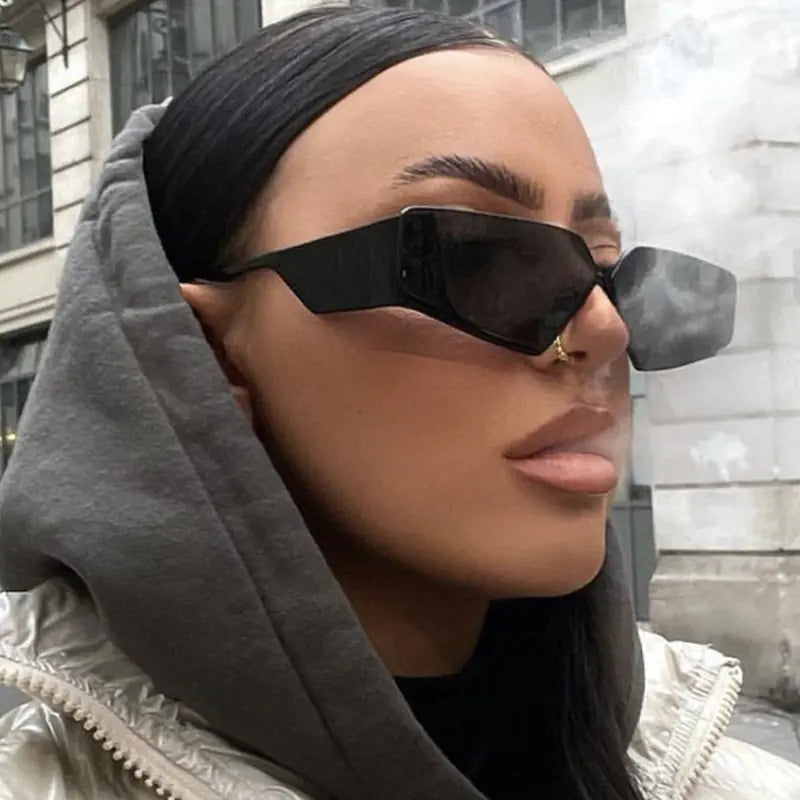 Futuristic Y2K Frameless Sunglasses for Street Style