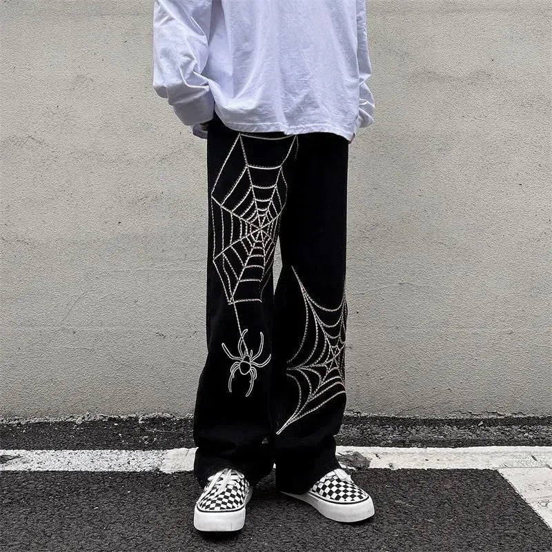 Streetwear: Y2K Anime Baggy Techwear Sweatpants for Men
