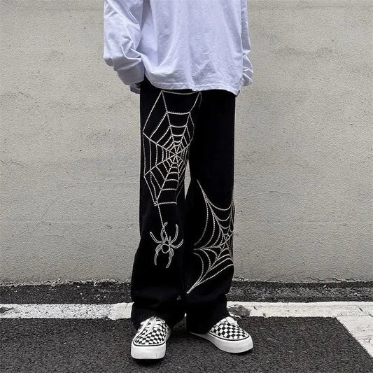 Streetwear: Y2K Anime Baggy Techwear Sweatpants for Men