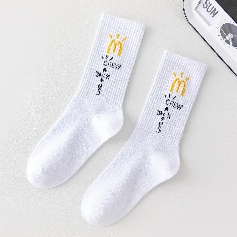 Travis Scott x AJ1 Low Cut Trendy Socks (M, 3 Colors)