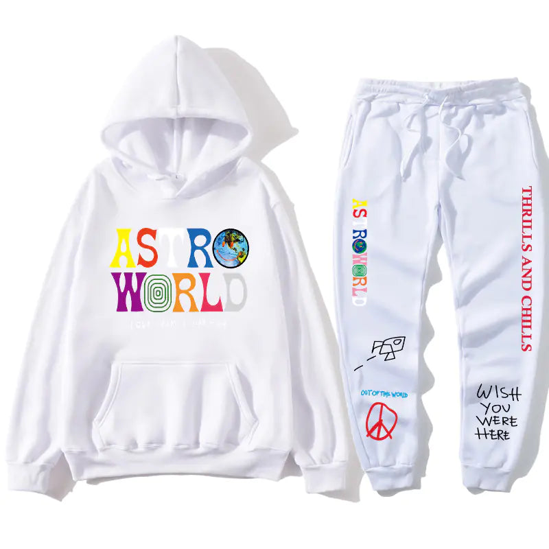 Travis Scott ASTROWORLD Unisex Hoodie Set