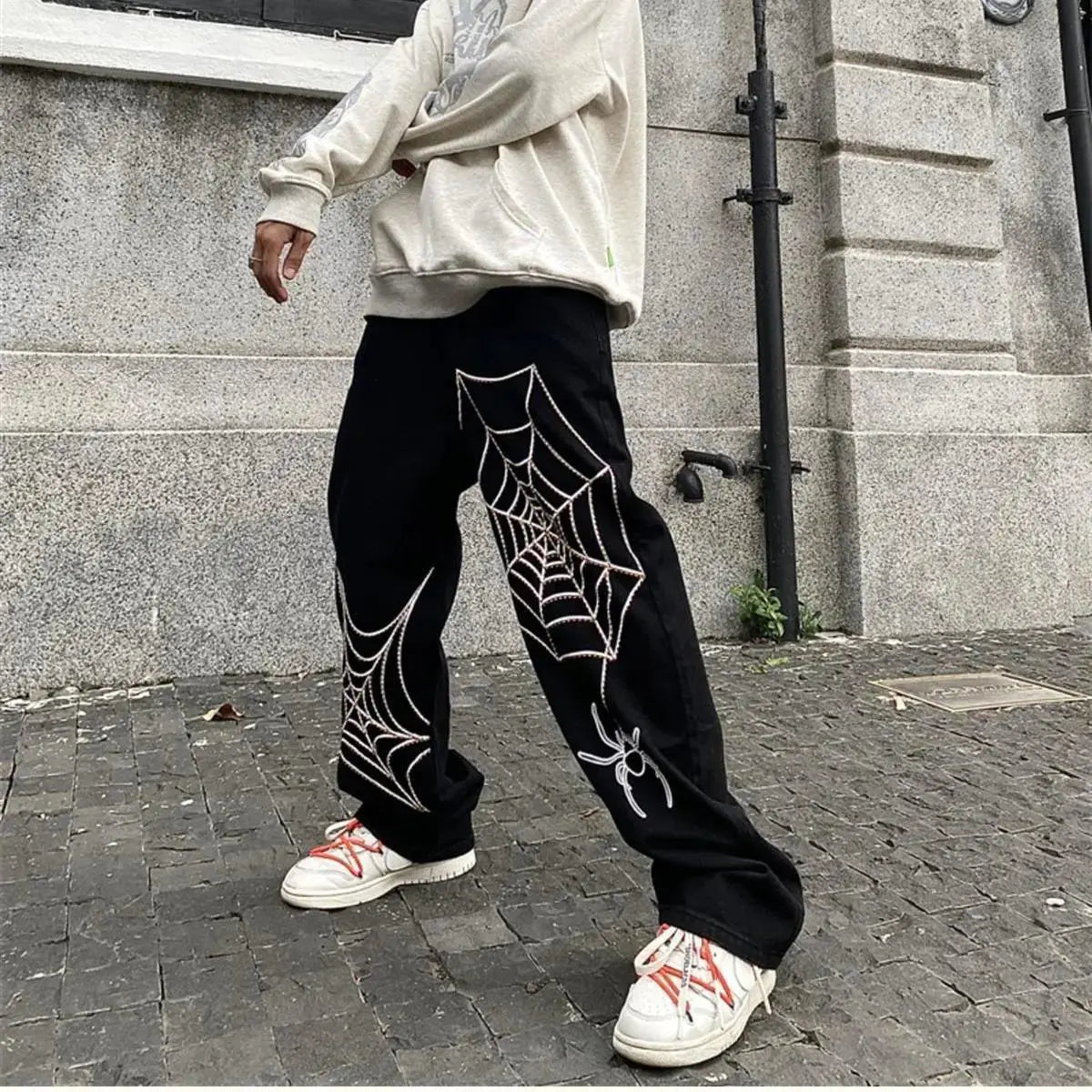 Streetwear: Y2K Anime Baggy Techwear Sweatpants for Men