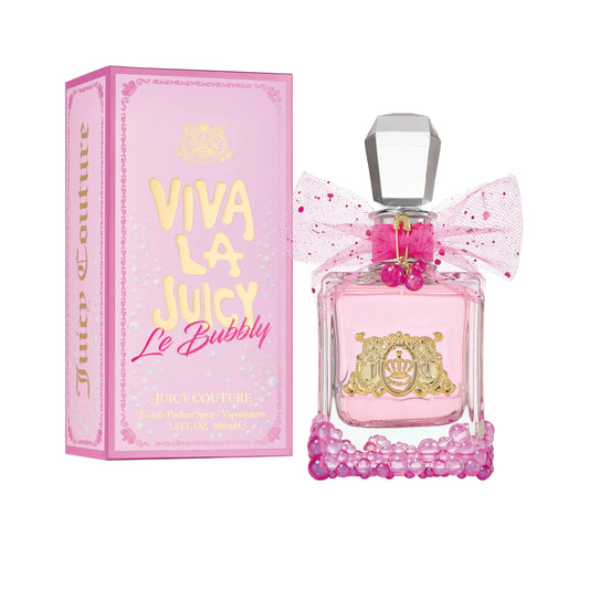 Juicy Couture Viva La Juicy Le Bubbly Eau De Parfum Luxury Womens Perfume with Notes of Champagne Inspired Pink Berries Gardenia Jasmine & Amber - Fruity & Sweet EDP Spray 3.4 Fl Oz