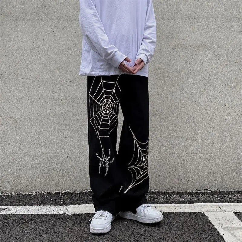 Streetwear: Y2K Anime Baggy Techwear Sweatpants for Men