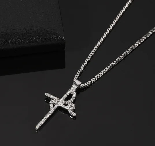 Travis Scott Cactus Jack Cross Pendant Hip Hop Jewelry