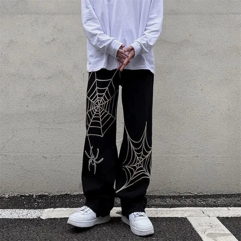 Streetwear: Y2K Anime Baggy Techwear Sweatpants for Men