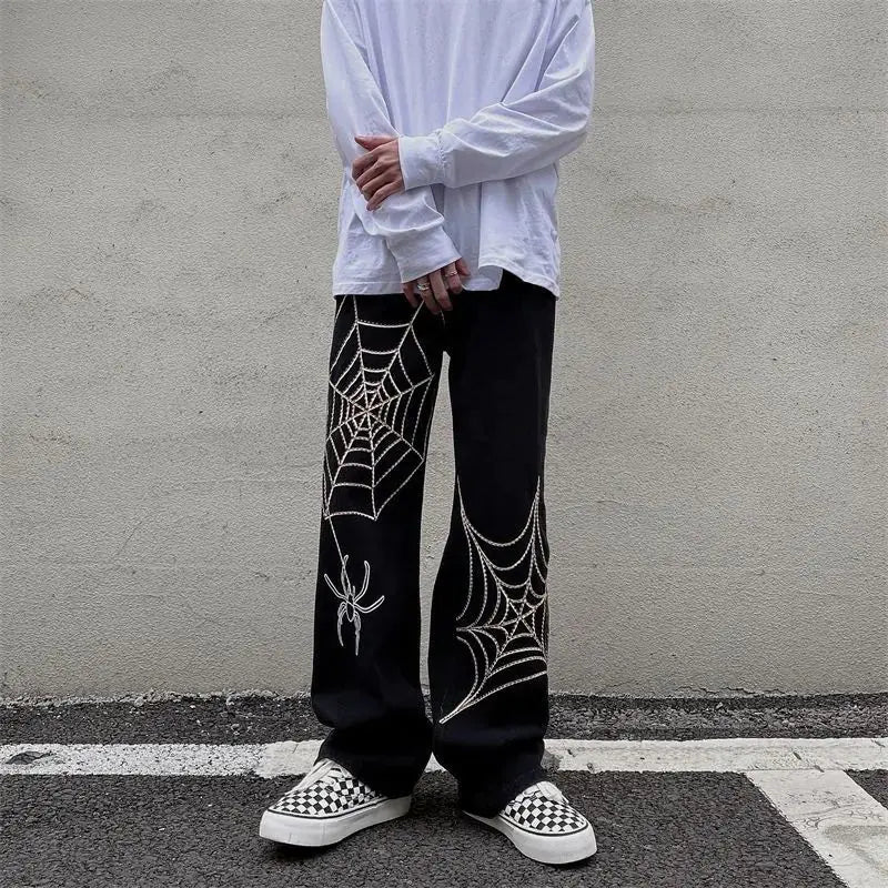 Streetwear: Y2K Anime Baggy Techwear Sweatpants for Men