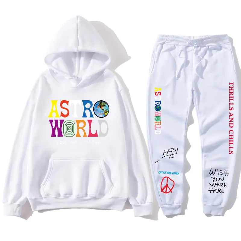 Travis Scott ASTROWORLD Unisex Hoodie Set