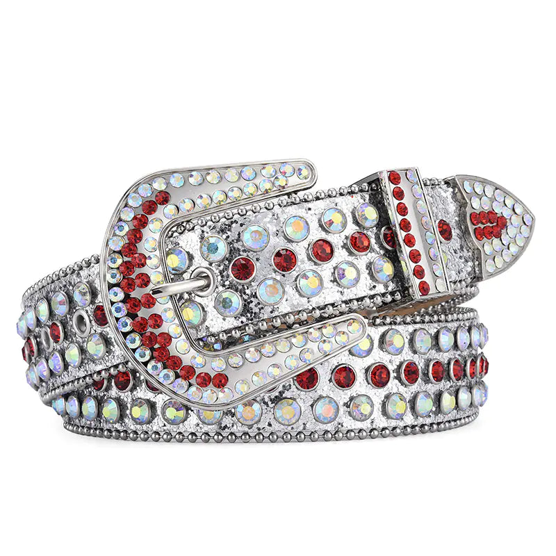 Y2K Punk Rock Style Studded Leather Belt for Men