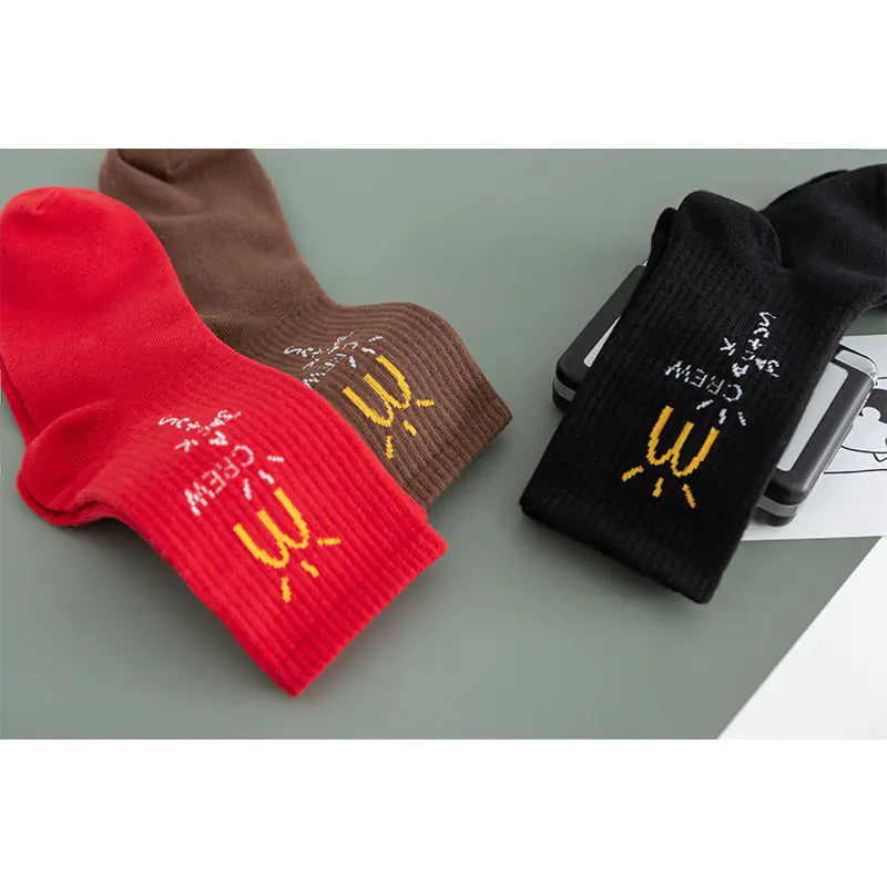 Travis Scott x AJ1 Low Cut Trendy Socks (M, 3 Colors)