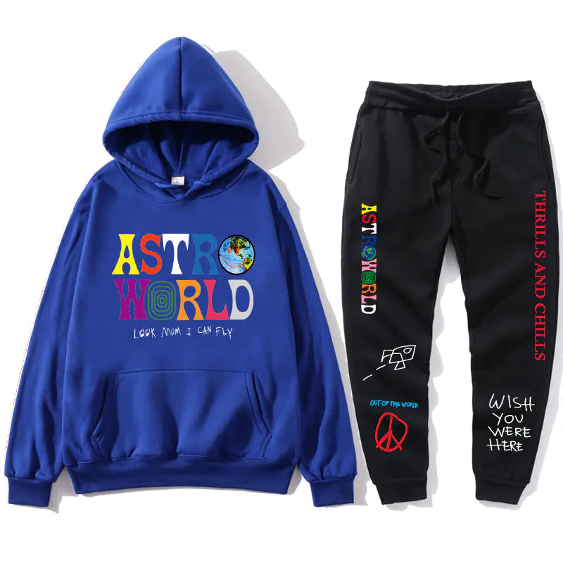 Travis Scott ASTROWORLD Unisex Hoodie Set