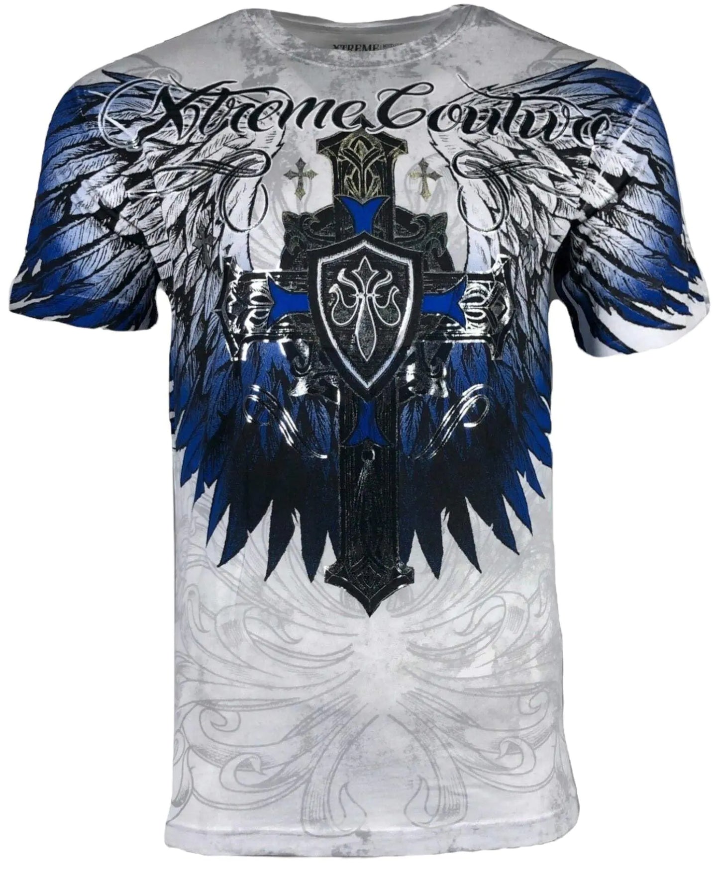 Xtreme Couture by Affliction Mens T-Shirt Tempest Biker MMA M White